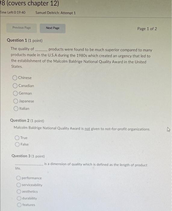 here are the question +8 (covers chapter 12) Time