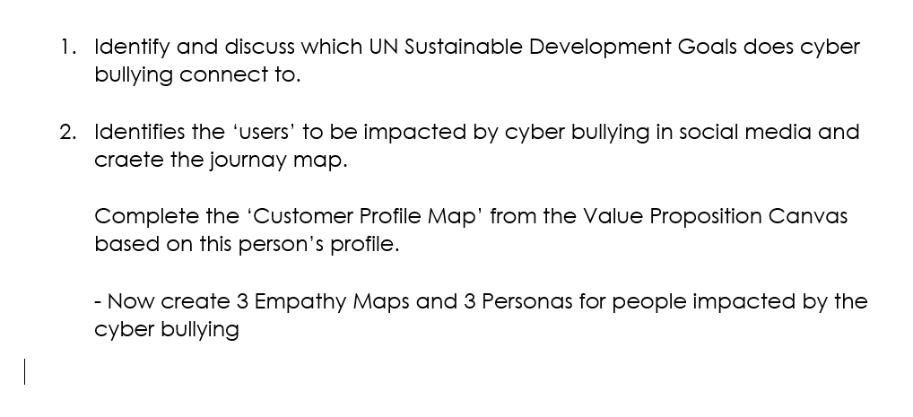 1. Identify and discuss which UN Sustainable