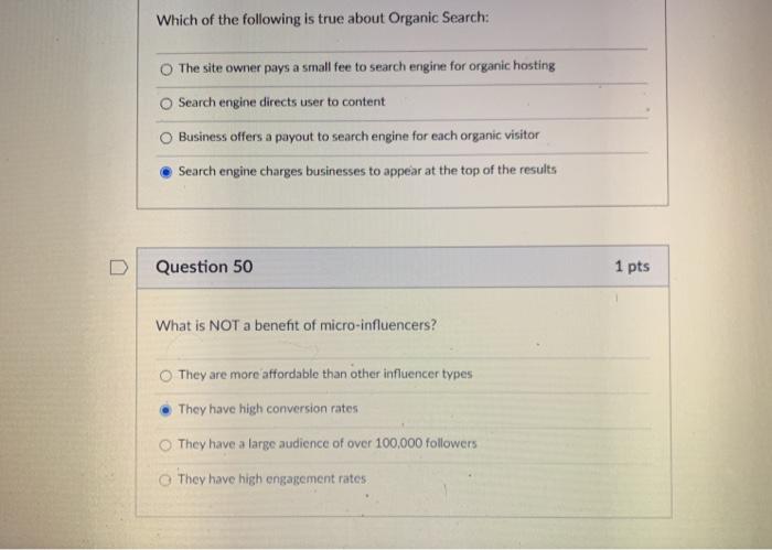 Which of the following is true about Organic