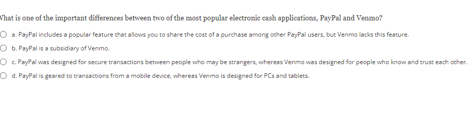 What is one of the important differences between