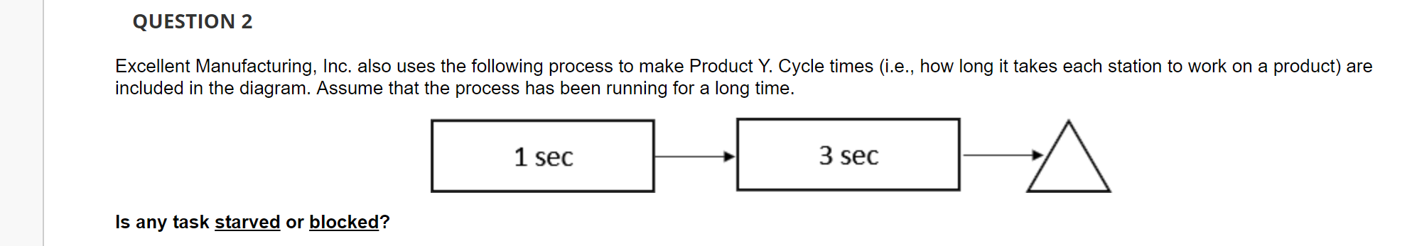 QUESTION 2 Excellent Manufacturing, Inc. also
