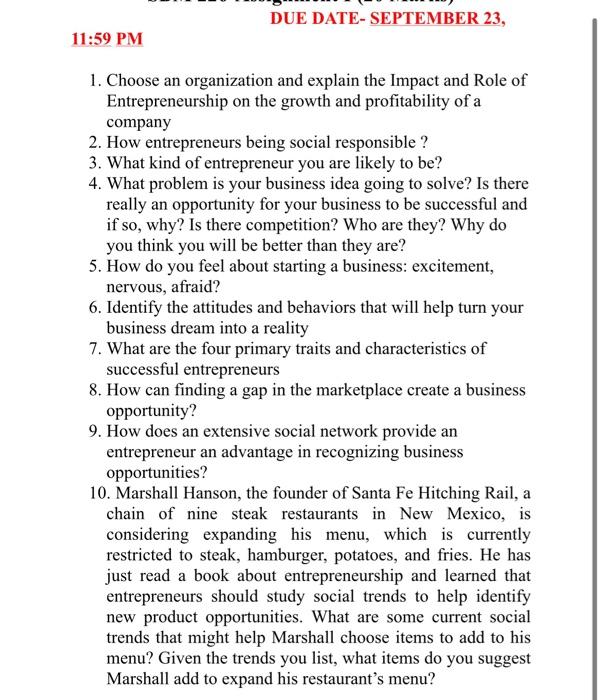 1. Choose an organization and explain the Impact