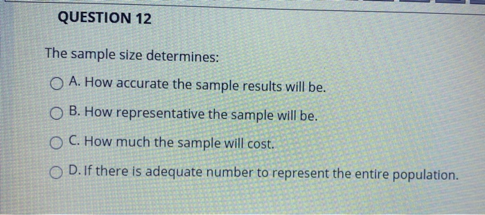 QUESTION 10 When is marketing research not