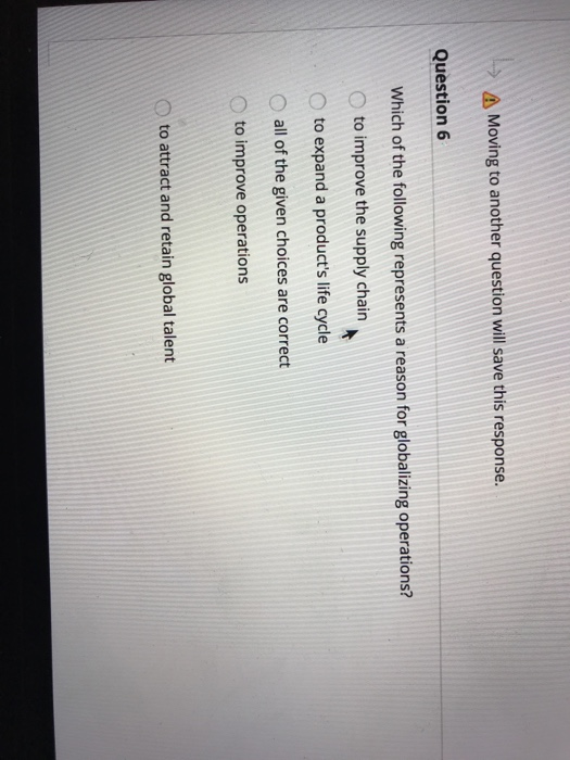 A Moving to another question will save this