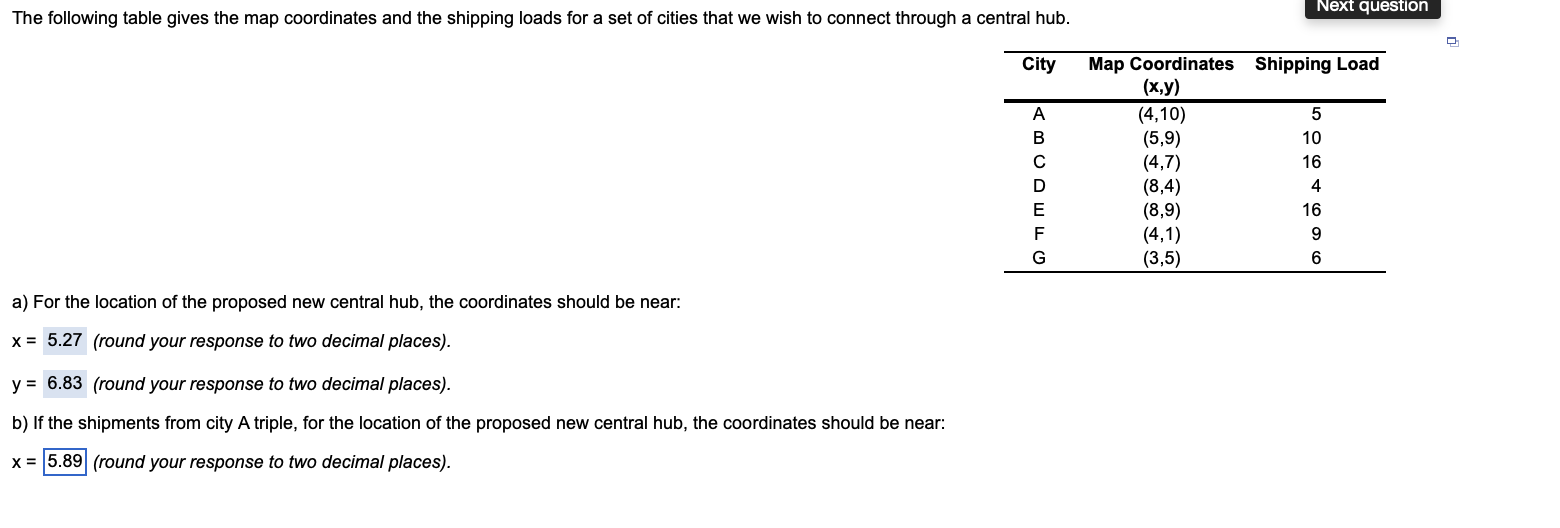 PART C^ NEED THE COORDINATES FOR X AND Y PLEASE