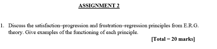 ASSIGNMENT 2 1. Discuss the