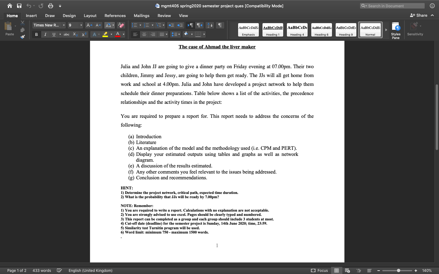 mgmt405 spring2020 semester project ques