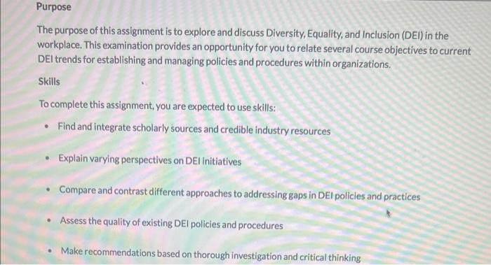 that is the textbook assignment Explain DEl in