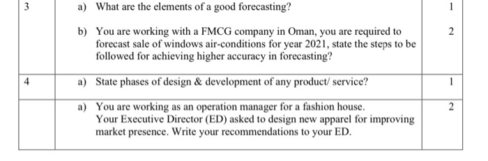 3 1 2 a) What are the elements of a good