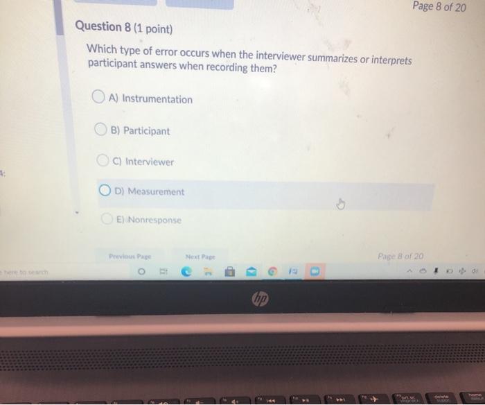 point) The level of significance chosen for