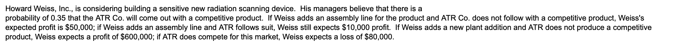 a) Expected value for the Add Assembly Line