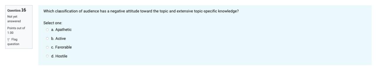 Give me the correct option. Which classification