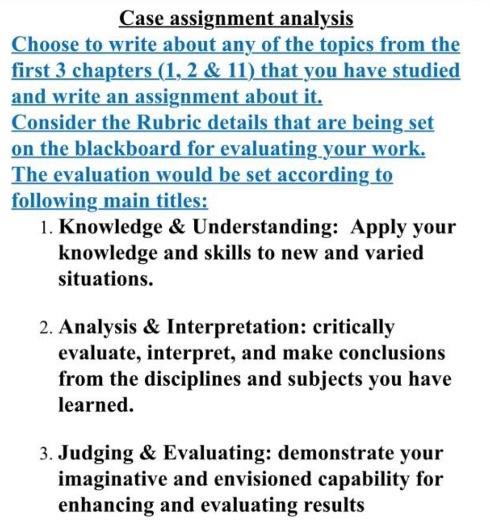 case assignment analysis with guidelines Gate