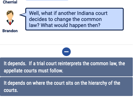 Cherrial Well, what if another Indiana court