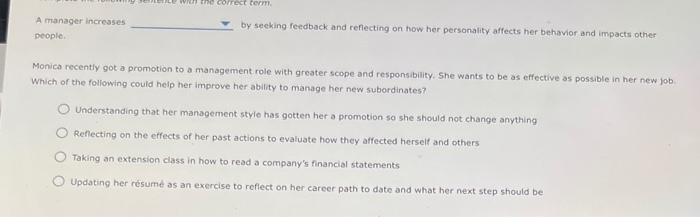 A manager increases by seeking feedback and