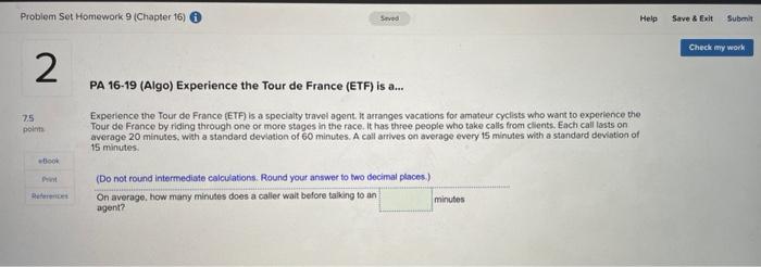 Problem Set Homework 9 (Chapter 16) Sved Help
