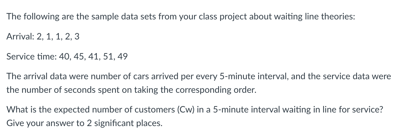 The following are the sample data sets from your