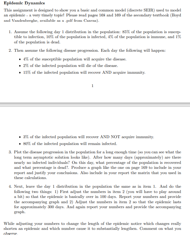 PLEASE CODE IN MATLAB AND DO QUESTIONS 3 AND 4
