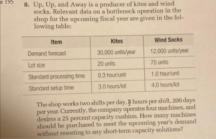 please show work, not in excel e 195 8. Up, Up,