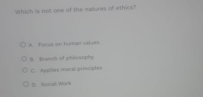 An ethic that emphasizes caring for the concrete