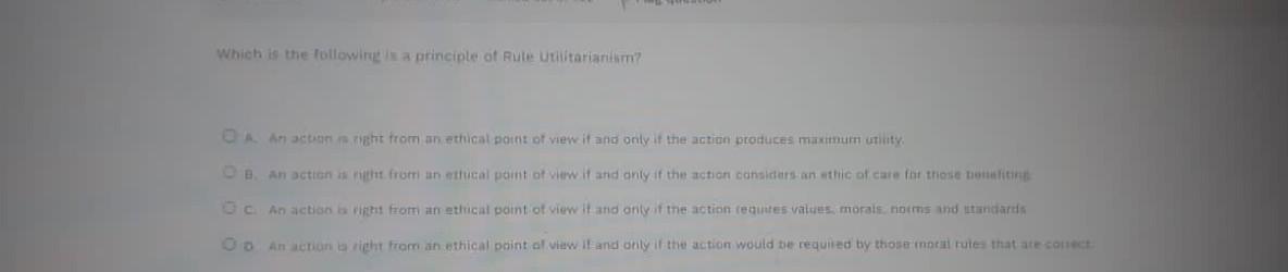 An ethic that emphasizes caring for the concrete