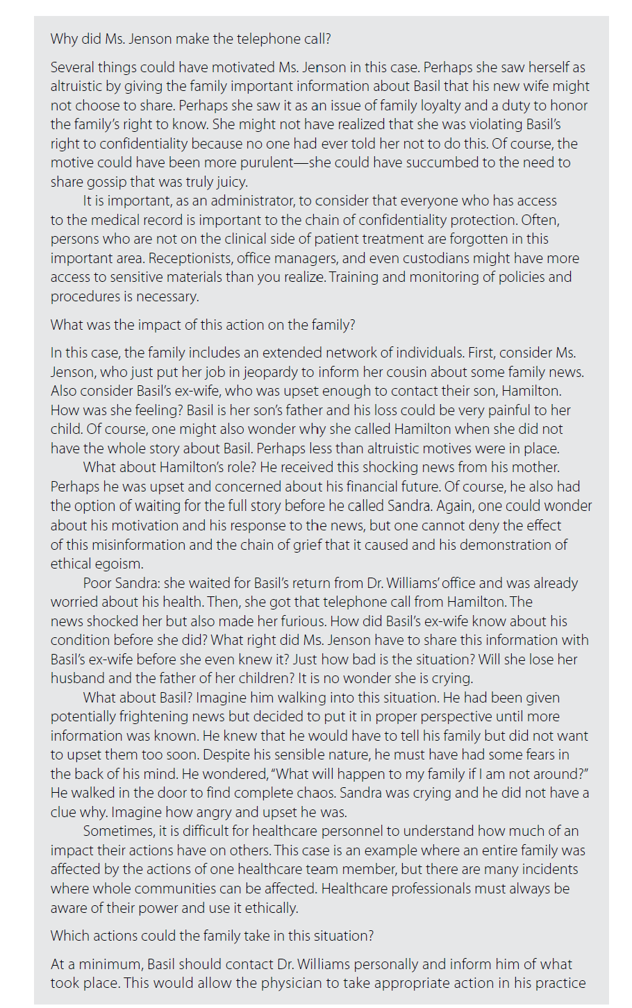 Please read above case study and answer the