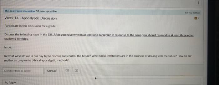 hi please help ! :) May 2 This is a graded