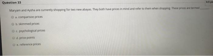 Question 34 An unplanned static or distortion