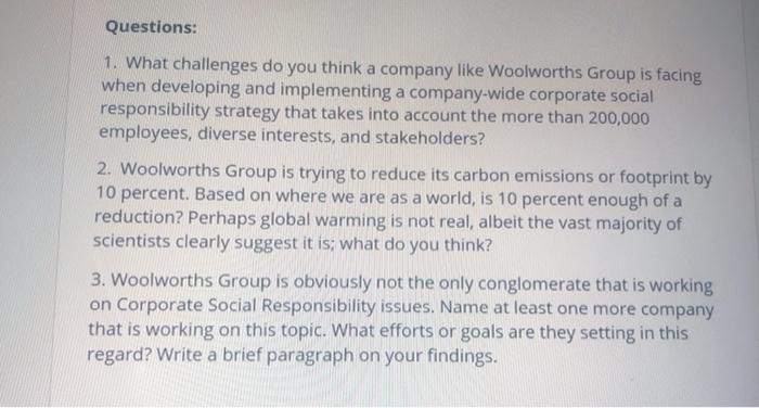 please answer the three questions. closing case