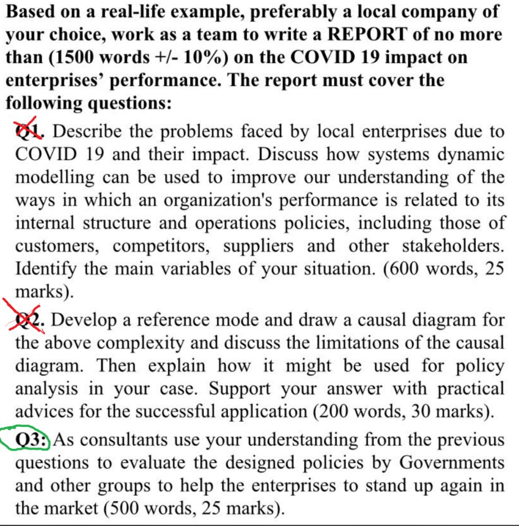 Please answer question Q3: it is based on the