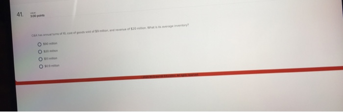 41. 100 points of cost of good old of 9 milion