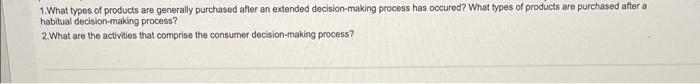 1.What types of products are generally purchased
