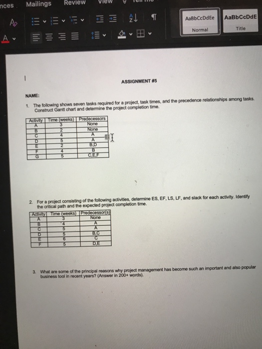 nces Mailings Review At AaBbCcDdEe AaBb CcDdE Do