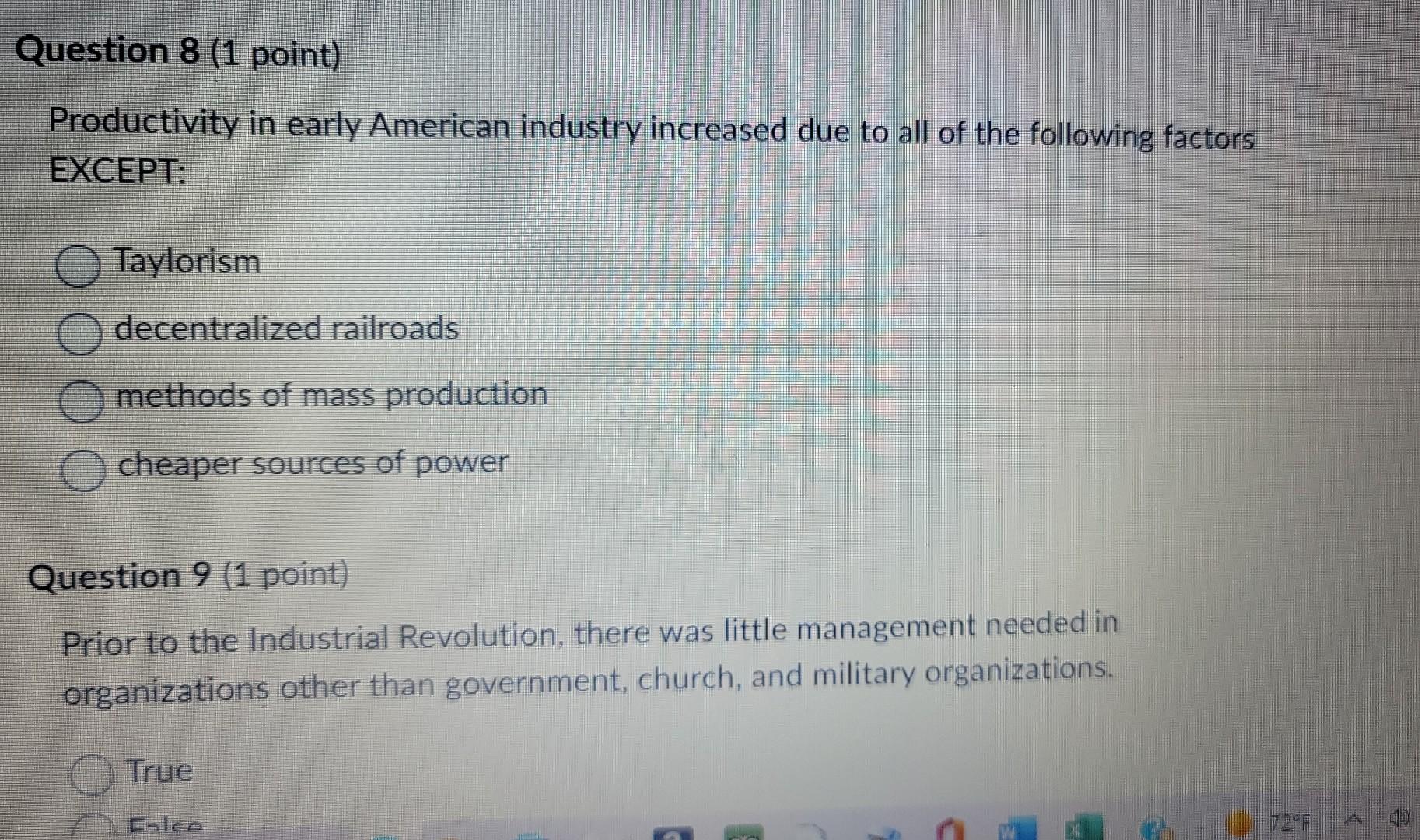Productivity in early American industry increased