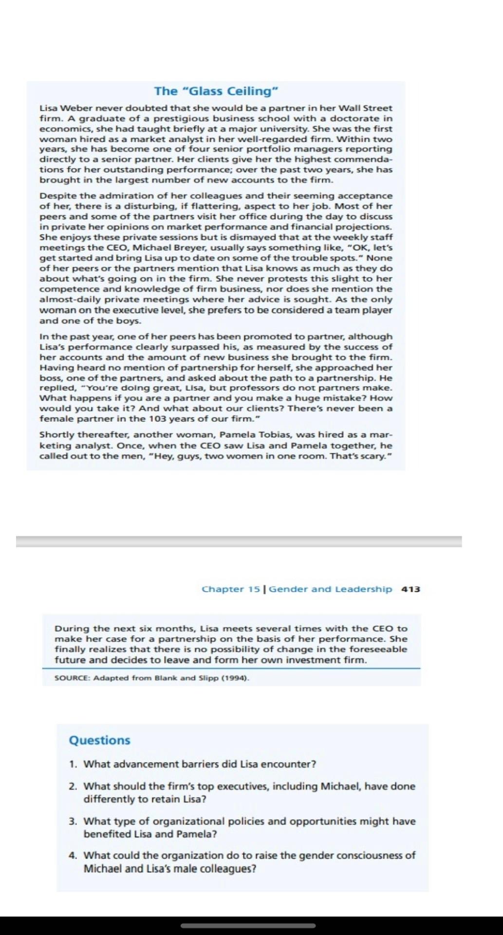 The "Glass Ceiling" Lisa Weber never doubted that