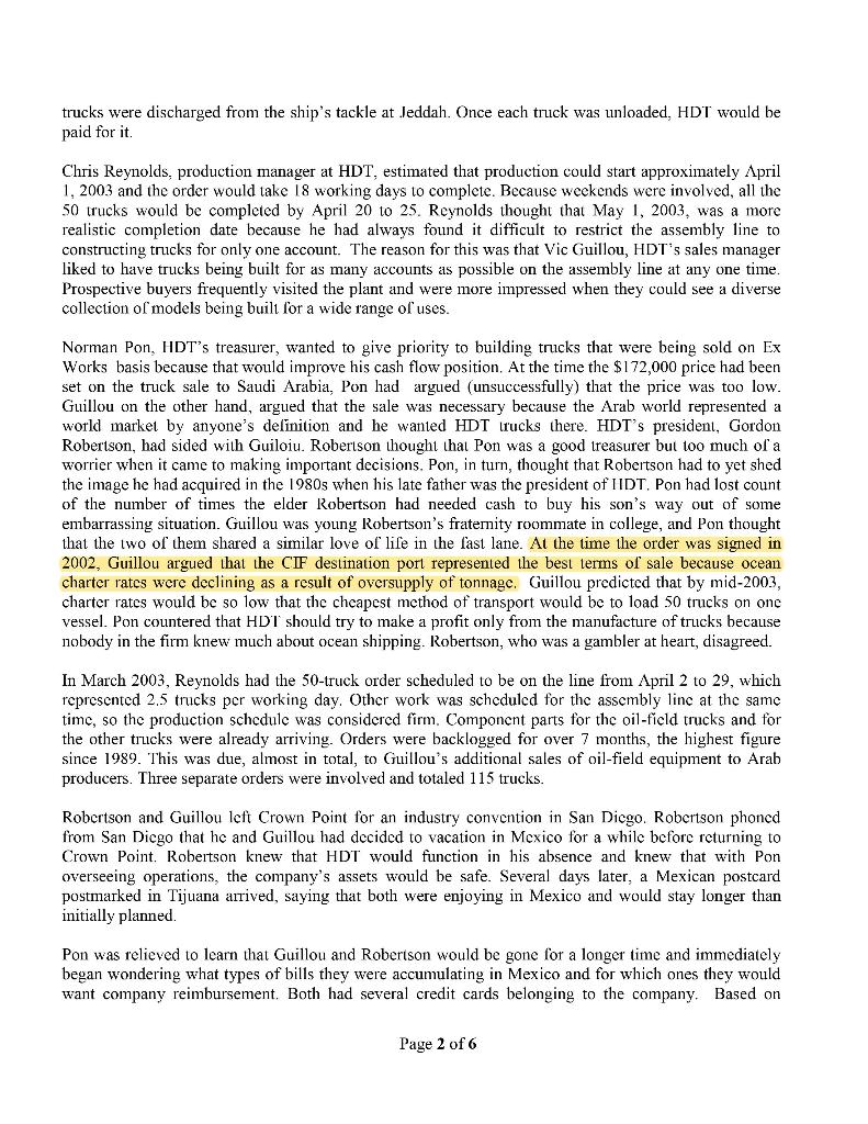 Answer the questions(given in the case study at