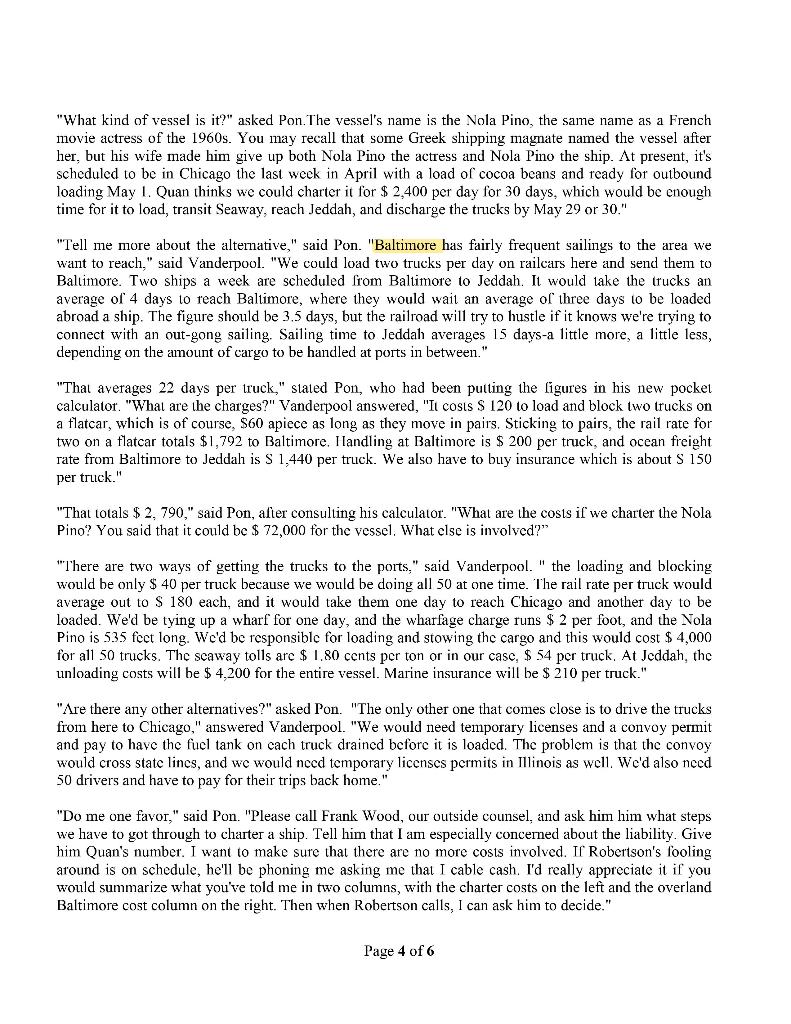 Answer the questions(given in the case study at