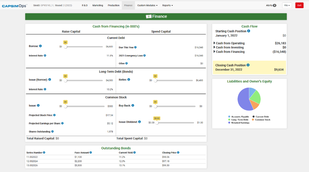 Any suggestions on Finance decision for Round 2