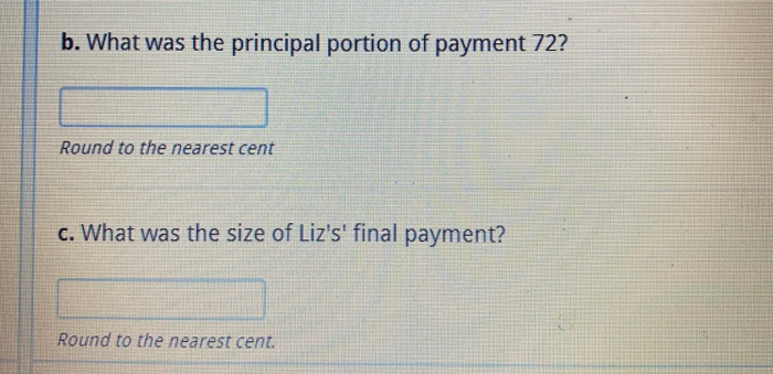 Liz has a $42,500 student loan at 3.65%