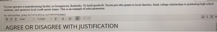 Toyota operates a manufacturing facility in