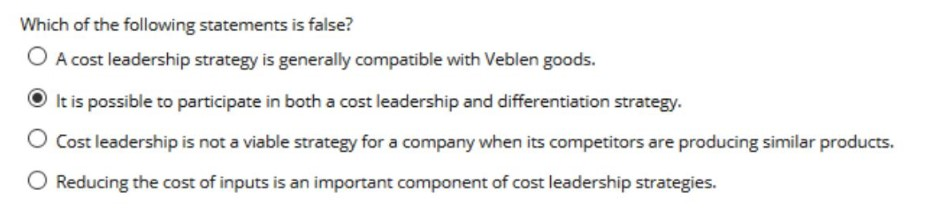 Management Strategy: QUESTION 1: A. (Answer A is