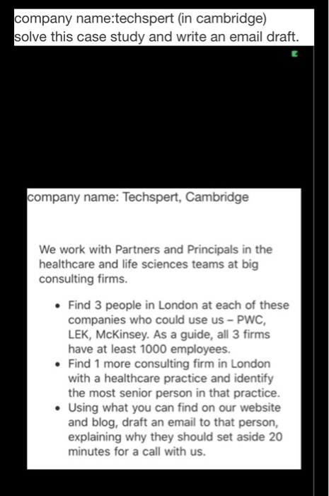 company name:techspert (in cambridge) solve this