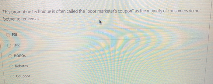 This promotion technique is often called the