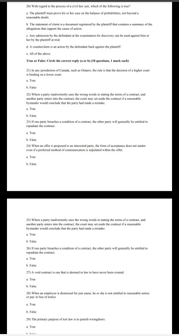 Multiple Choice Circle the most correct answer