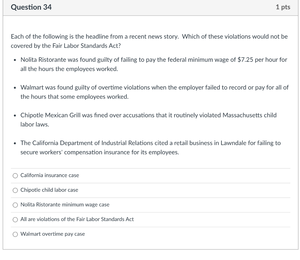 Jane, a supervisor, has offered George, a