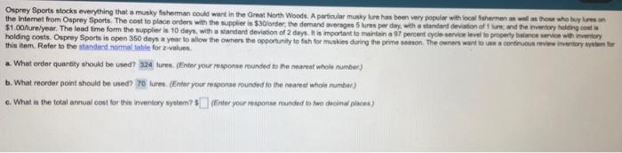 Osprey Sports stocks everything that a musky