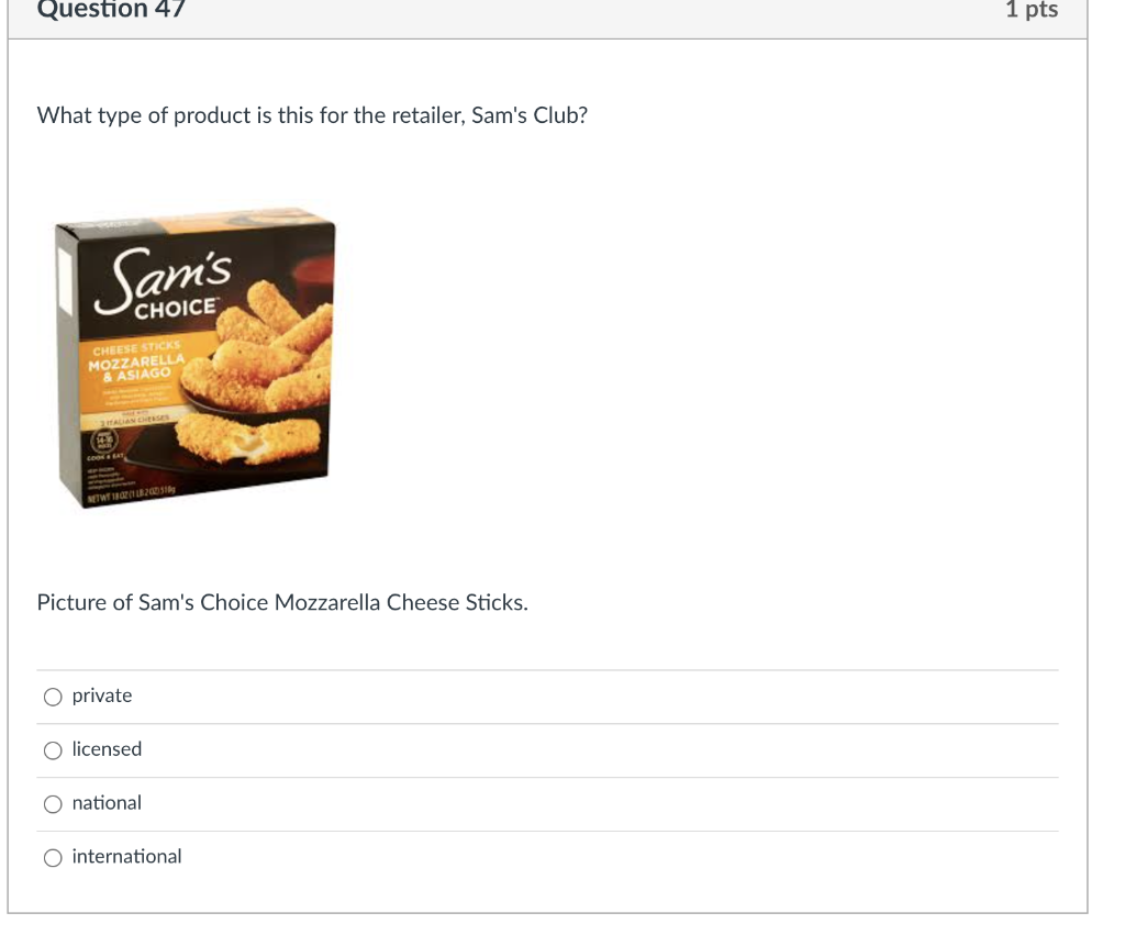 What type of brand is show in the picture?