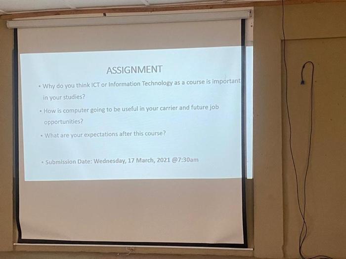 ASSIGNMENT Why do you think ICT or Information
