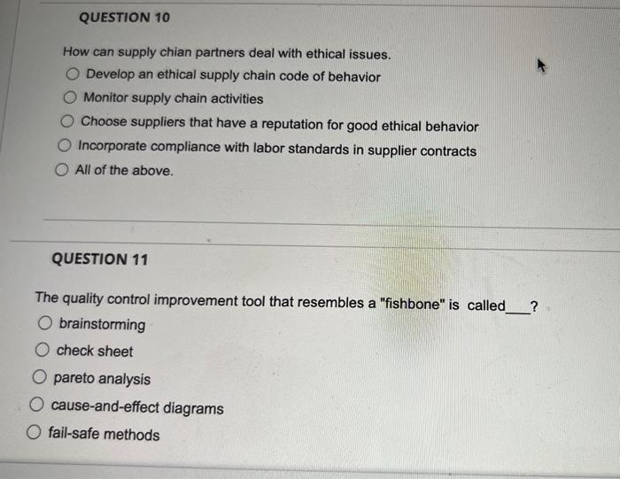 How can supply chian partners deal with ethical