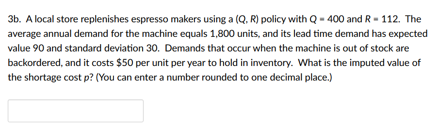 3b. A local store replenishes espresso makers